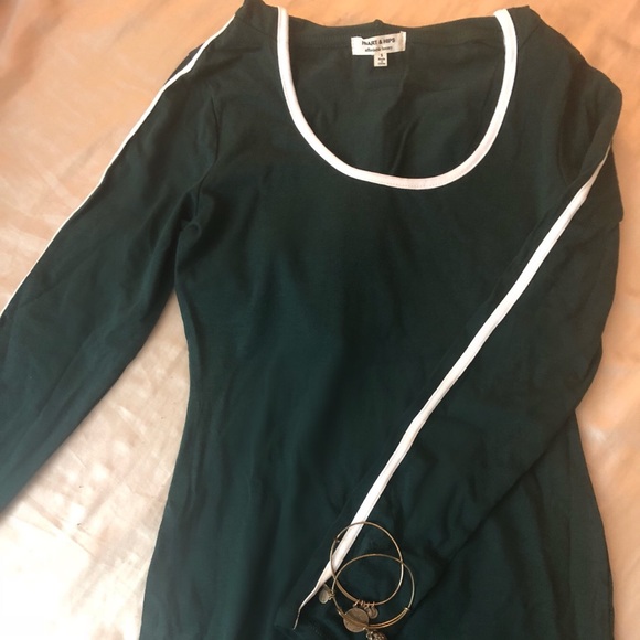 Green Hoodie Dress - Picture 2 of 3